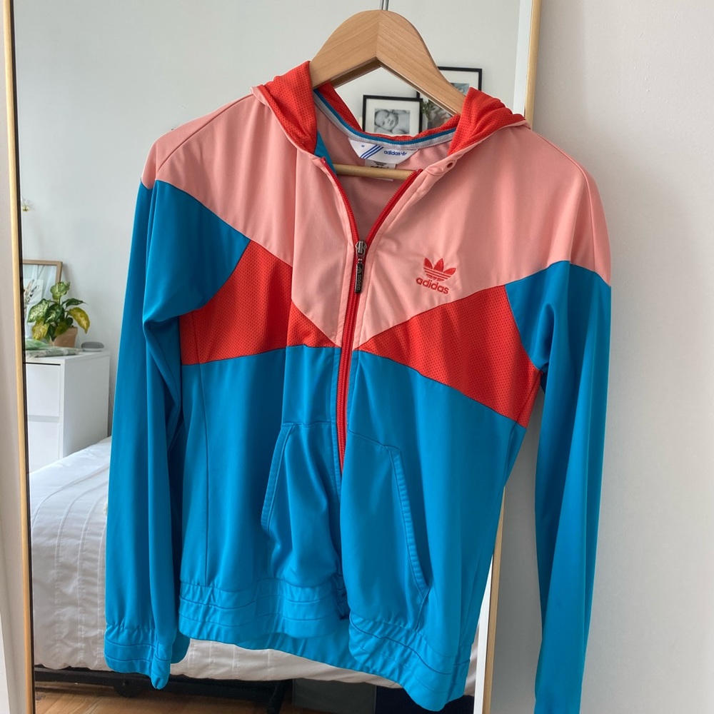 Adidas retro zip up sweater